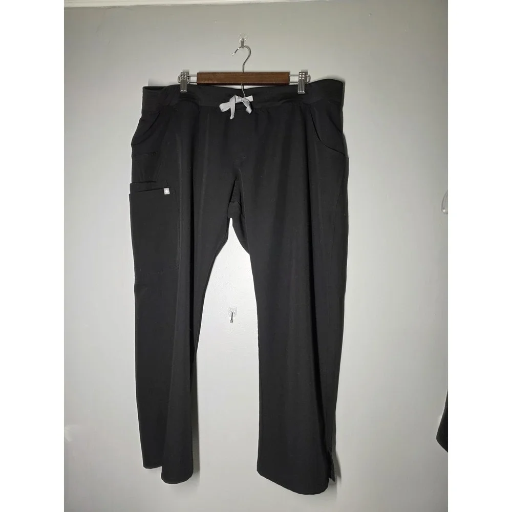 FIGS Scrub Pants Womens Size XXL/P Technical Collection Kade Cargo Black